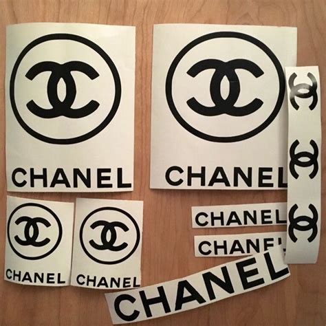 stickers coco chanel|Coco Chanel logo stickers.